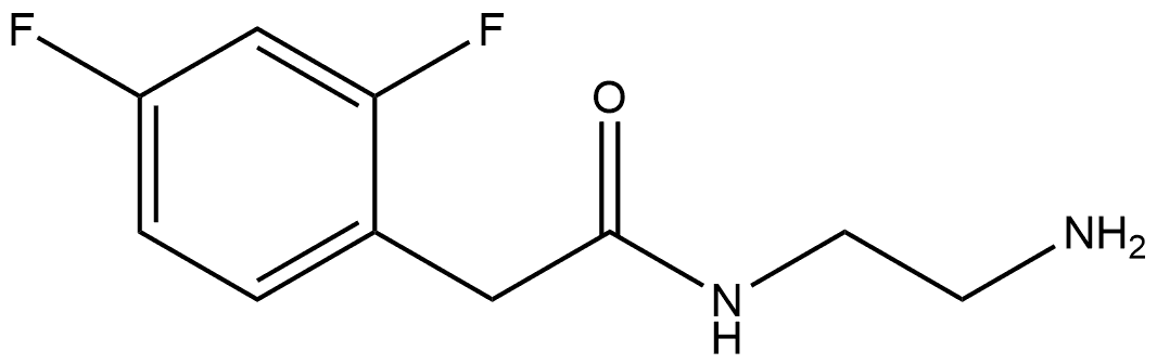 N-(2-Aminoethyl)-2,4-difluorobenzeneacetamide 结构式