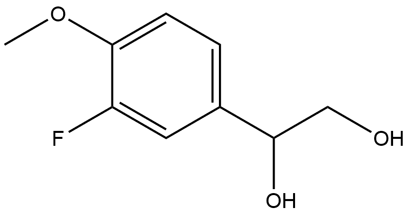 1-(3-Fluoro-4-methoxyphenyl)-1,2-ethanediol 结构式