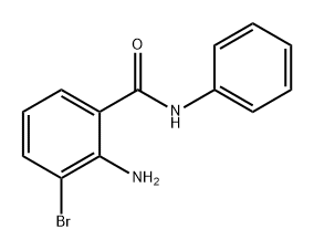 2-氨基-3-溴-N-苯基苯甲酰胺 结构式