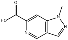 1-甲基-1H-吡唑并[4,3-C]吡啶-6-甲酸 结构式