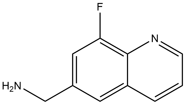 (8-fluoroquinolin-6-yl)methanamine 结构式