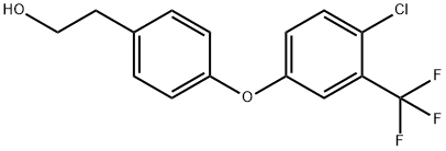 2-(4-(4-氯-3-(三氟甲基)苯氧基)苯基)乙醇 结构式