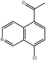 1-(8-氯-5-异喹啉基)乙酮 结构式