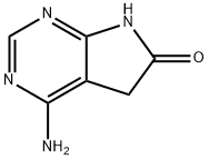 4-Amino-5,7-dihydro-pyrrolo[2,3-d]pyrimidin-6-one 结构式