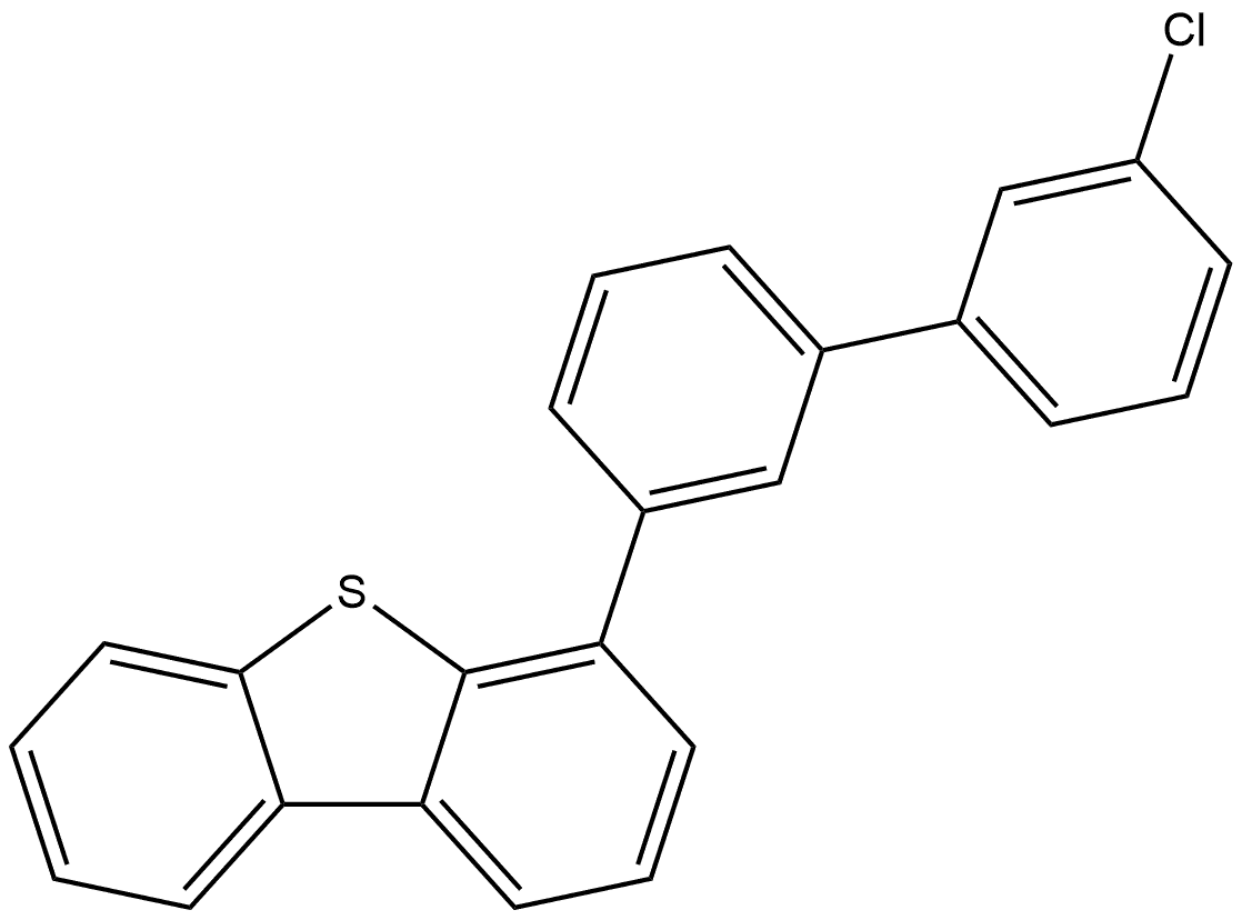 4-(3′-Chloro[1,1′-biphenyl]-3-yl)dibenzothiophene 结构式