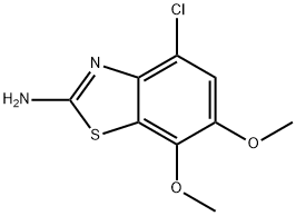 2-Benzothiazolamine, 4-chloro-6,7-dimethoxy- 结构式