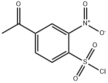Benzenesulfonyl chloride, 4-acetyl-2-nitro- 结构式