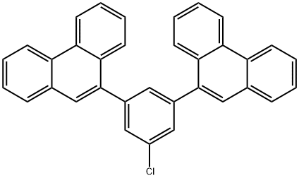 9-[3-氯-5-(菲-9-基)苯基]菲 结构式