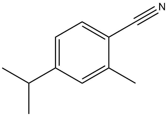 2-Methyl-4-(1-methylethyl)benzonitrile 结构式