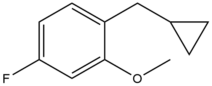 1-(cyclopropylmethyl)-4-fluoro-2-methoxybenzene 结构式