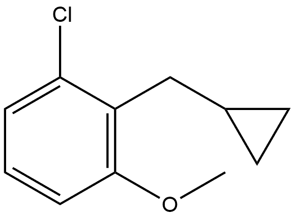 1-Chloro-2-(cyclopropylmethyl)-3-methoxybenzene 结构式