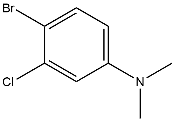 4-bromo-3-chloro-N,N-dimethylaniline 结构式