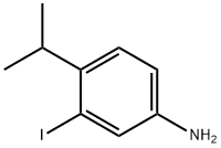 3-碘-4-异丙基苯胺 结构式