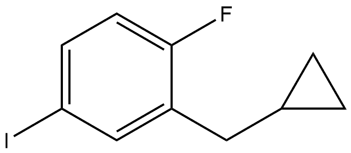 2-(Cyclopropylmethyl)-1-fluoro-4-iodobenzene 结构式