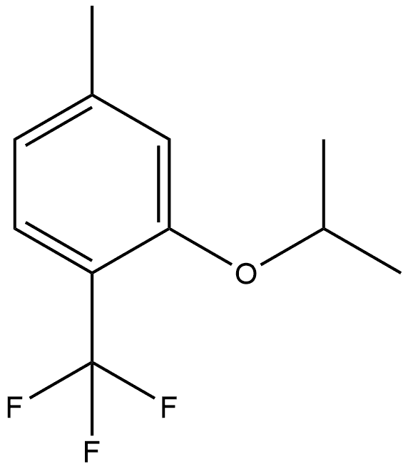 4-Methyl-2-(1-methylethoxy)-1-(trifluoromethyl)benzene 结构式