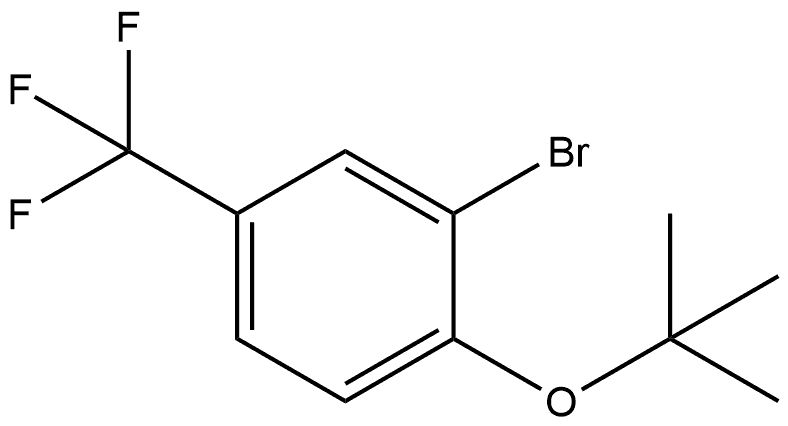 2-Bromo-1-(1,1-dimethylethoxy)-4-(trifluoromethyl)benzene 结构式