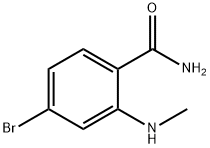 4-溴-2-(甲氨基)苯甲酰胺 结构式