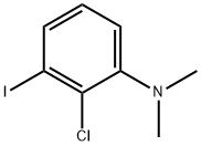 2-氯-3-碘-N,N-二甲基苯胺 结构式