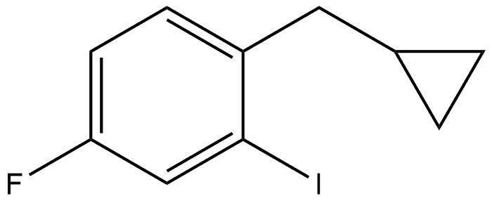 1-(cyclopropylmethyl)-4-fluoro-2-iodobenzene 结构式