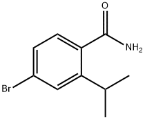 4-溴-2-异丙基苯甲酰胺 结构式