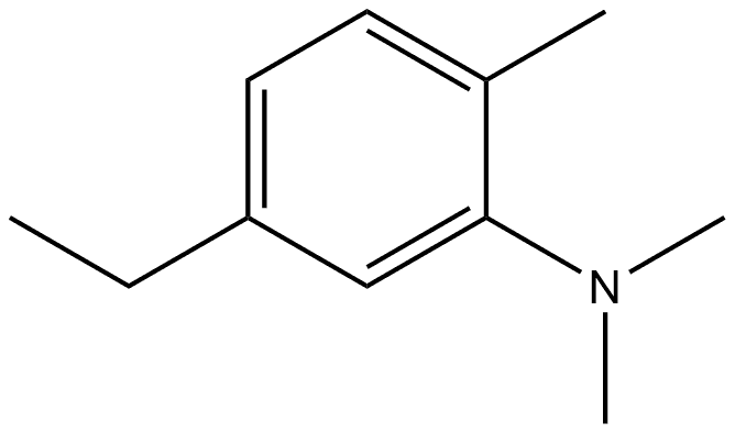 5-Ethyl-N,N,2-trimethylbenzenamine 结构式