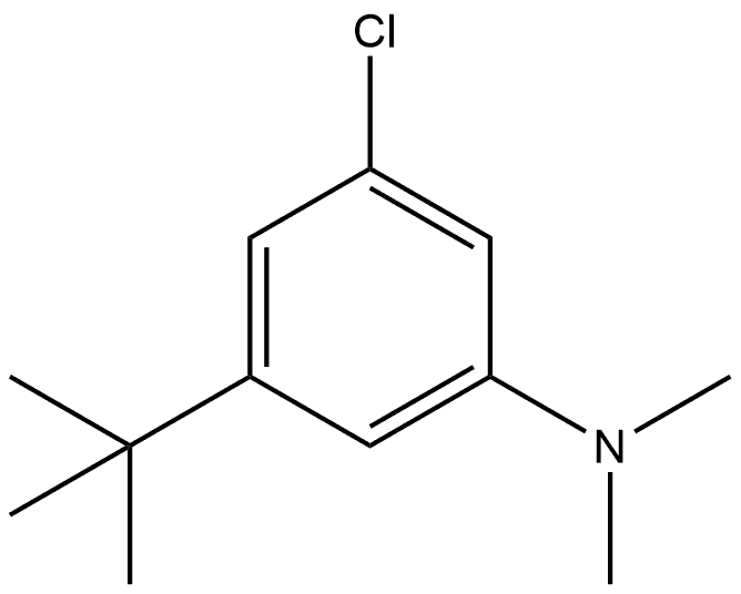 3-Chloro-5-(1,1-dimethylethyl)-N,N-dimethylbenzenamine 结构式