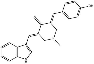 化合物 CUR5G 结构式