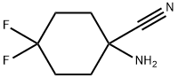 1-氨基-4,4-二氟环己烷-1-腈 结构式