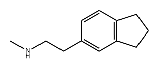 2-(2,3-二氢-1H-茚-5-基)-N-甲基乙烷-1-胺 结构式