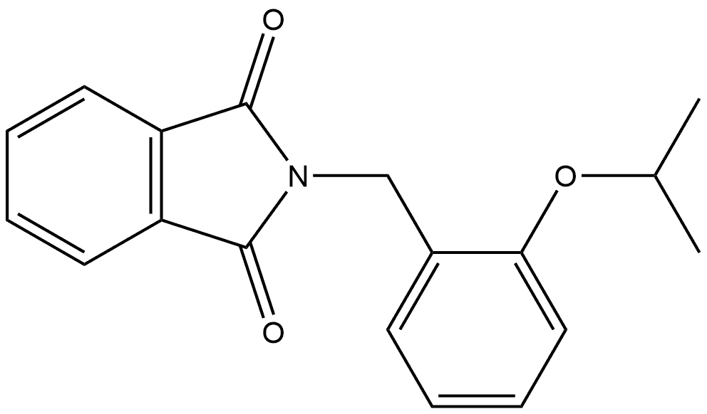 2-[[2-(1-Methylethoxy)phenyl]methyl]-1H-isoindole-1,3(2H)-dione 结构式