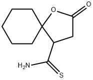 2-Oxo-1-oxaspiro[4.5]decane-4-carbothioamide 结构式