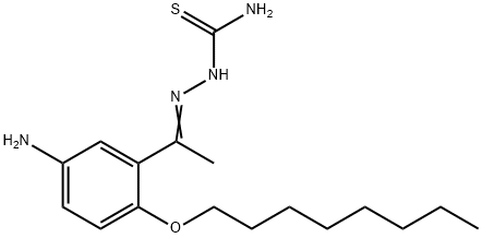 Hydrazinecarbothioamide, 2-[1-[5-amino-2-(octyloxy)phenyl]ethylidene]- 结构式