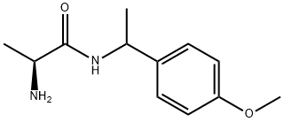 (2S)-2-氨基-N-(1-(4-甲氧基苯基)乙基)丙酰胺 结构式