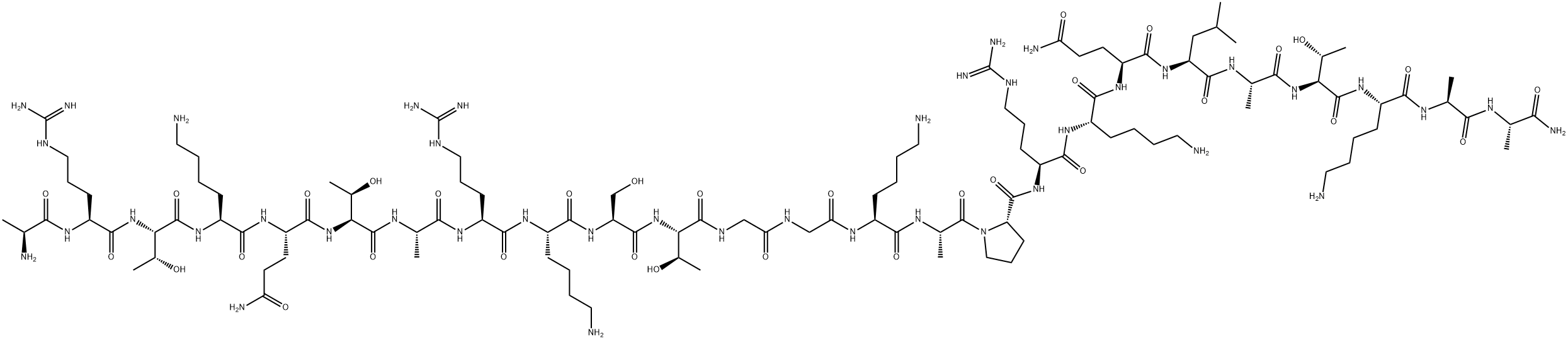 鉴定底物多肽HISTONE H3 (1-25),AMIDE 结构式