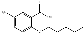 Benzoic acid, 5-amino-2-(pentyloxy)- 结构式