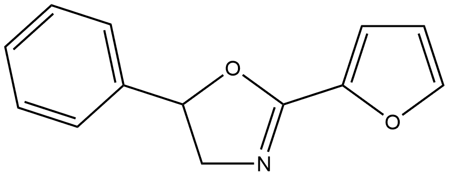 2-(furan-2-yl)-5-phenyl-4,5-dihydrooxazole 结构式