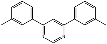 Pyrimidine, 4,6-bis(3-methylphenyl)- 结构式