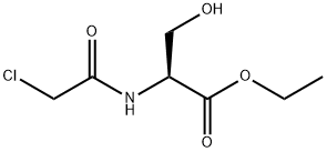 L-Serine, N-(2-chloroacetyl)-, ethyl ester 结构式