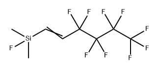 Silane, fluorodimethyl(3,3,4,4,5,5,6,6,6-nonafluoro-1-hexen-1-yl)- 结构式