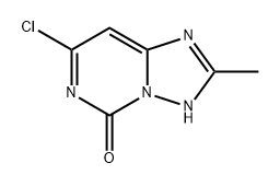 7-氯-2-甲基-[1,2,4]三唑并[1,5-C]嘧啶-5(3H)-酮 结构式