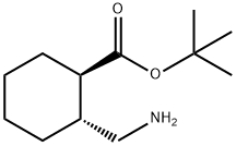 (1R,2R)-2-氨基甲基-环己烷甲酸叔丁酯 结构式
