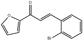 2-Propen-1-one, 3-(2-bromophenyl)-1-(2-furanyl)-, (2E)- 结构式