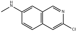 3-Chloro-N-methylisoquinolin-7-amine 结构式