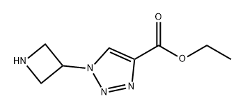 1-(氮杂环丁烷-3-基)-1H-1,2,3-三唑-4-羧酸乙酯 结构式