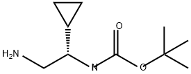 Carbamic acid, N-[(1S)-2-amino-1-cyclopropylethyl]-, 1,1-dimethylethyl ester 结构式