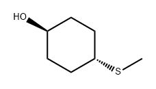 TRANS-4-(甲硫基)环己烷-1-醇 结构式