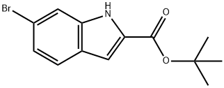6-溴-1H-吲哚-2-羧酸叔丁酯 结构式