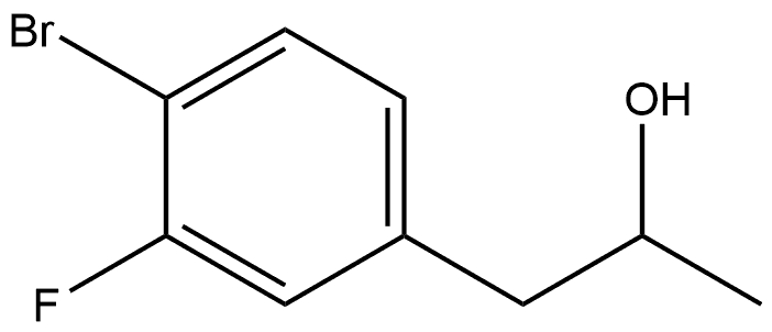 1-(4-溴-3-氟苯基)丙-2-醇 结构式