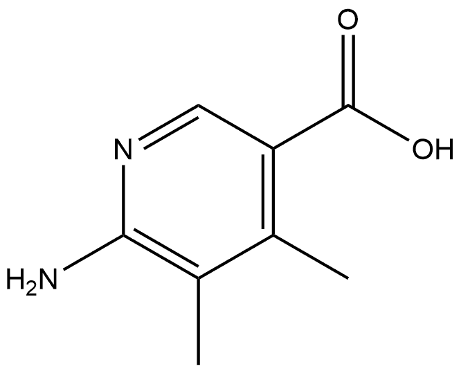 6-氨基-4,5-二甲基烟酸 结构式