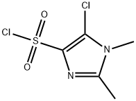 5-氯-1,2-二甲基-1H-咪唑-4-磺酰氯 结构式